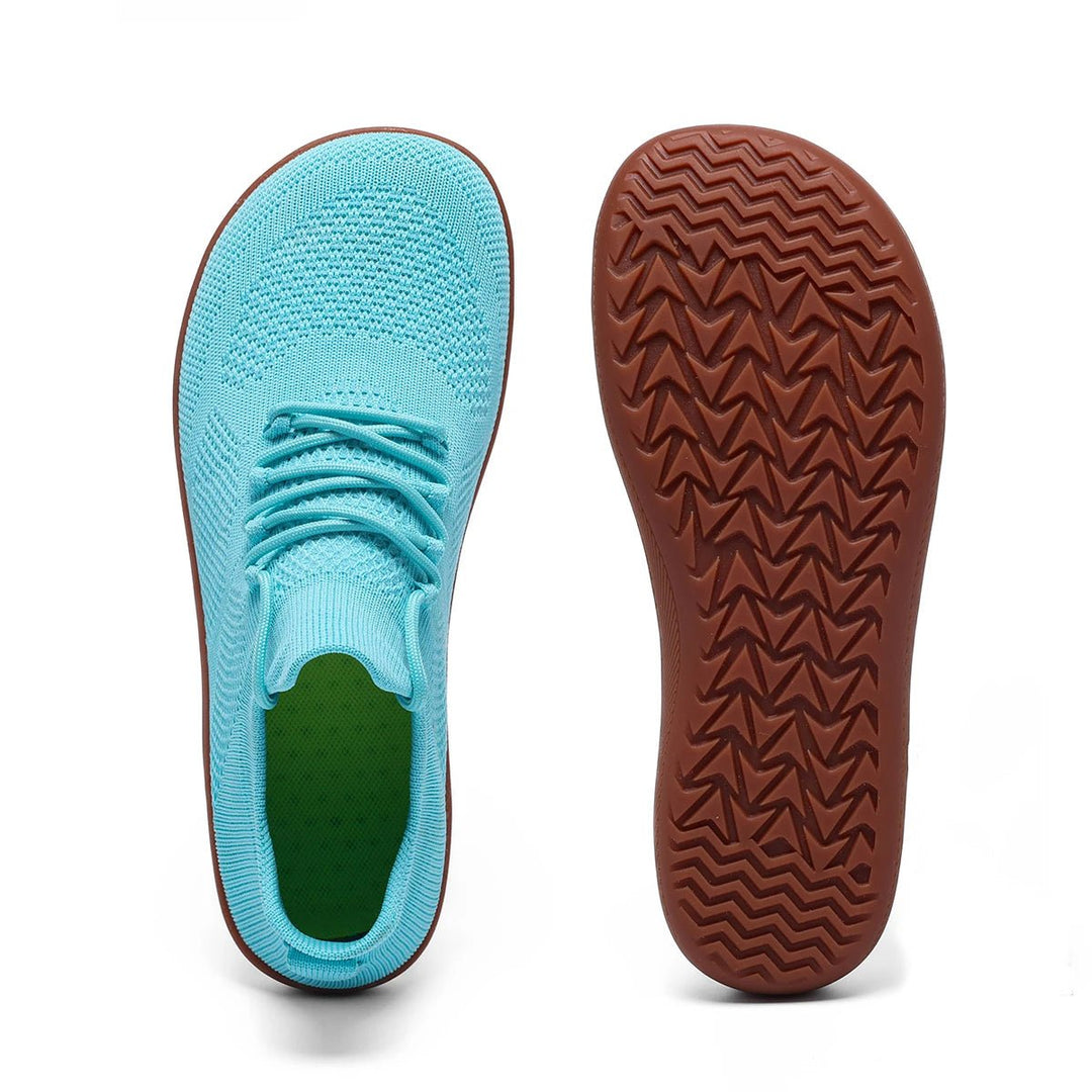 Unisex Lightweight Breathable Barefoot Trainers - Hell Blau