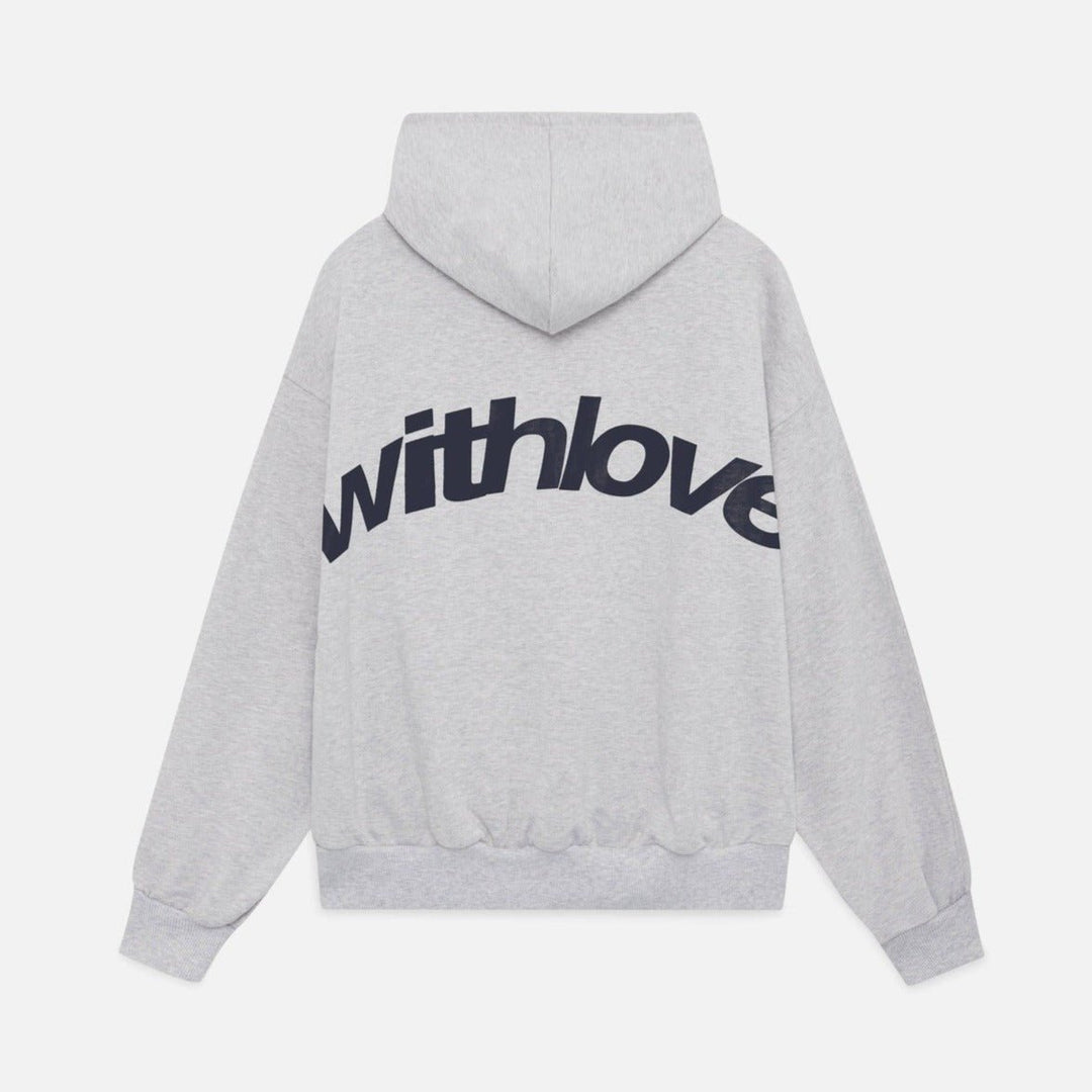 Unisex Oversized Heavyweight Fleece Pullover Hoodie - Grey