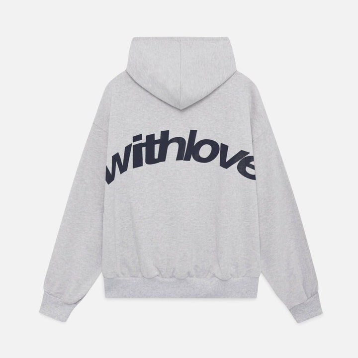 Unisex Oversized Heavyweight Fleece Pullover Hoodie - Grey