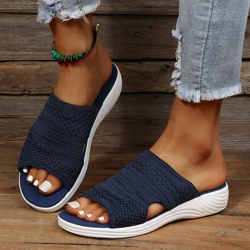 Faith | Womens Orthopedic Slip On Slide Sandals