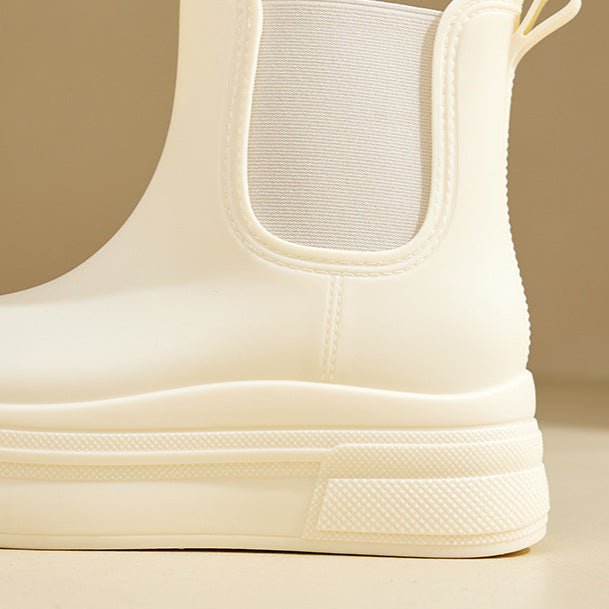 Waterproof Boots Women's Chelsea Platform Rain Boots