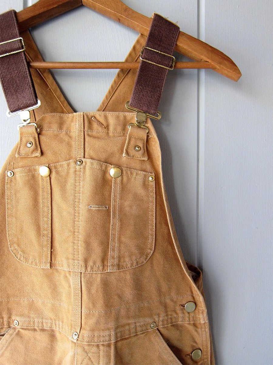 Women's Adjustable-Strap Relaxed-Fit Cotton Bib Overall