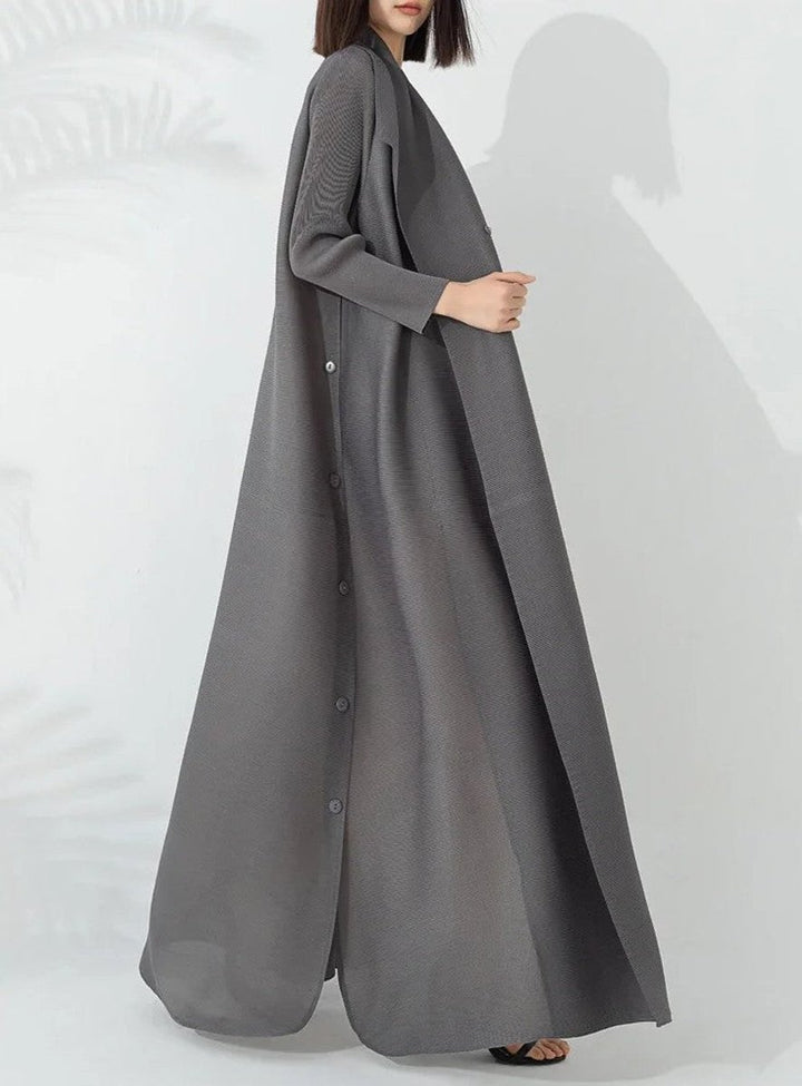 Women's Belted A-Line Longline Coat Jacket