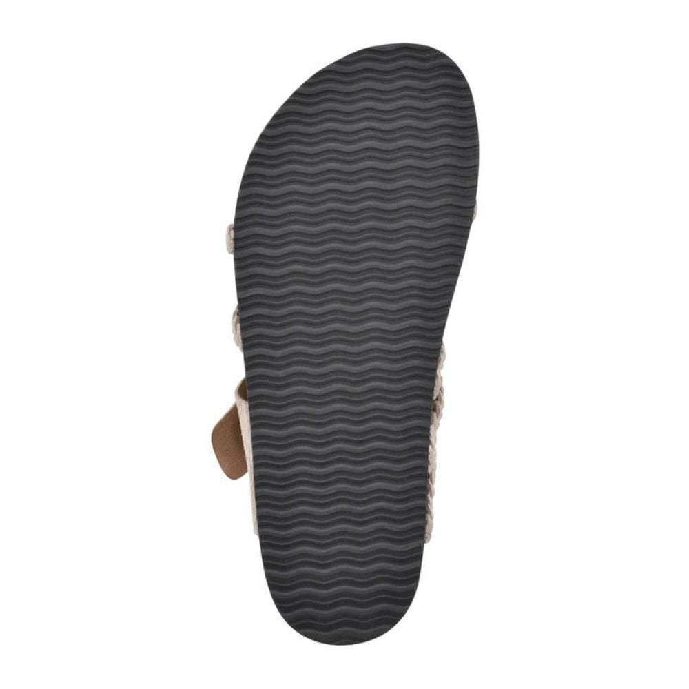 Women's Braided Strap Buckle Toe-Loop Sandals