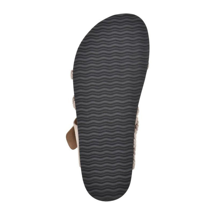 Women's Braided Strap Buckle Toe-Loop Sandals