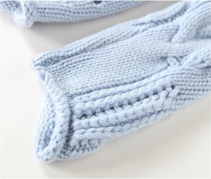 Women's Cable Knit Sweater Turtleneck Loose Fit Jumper