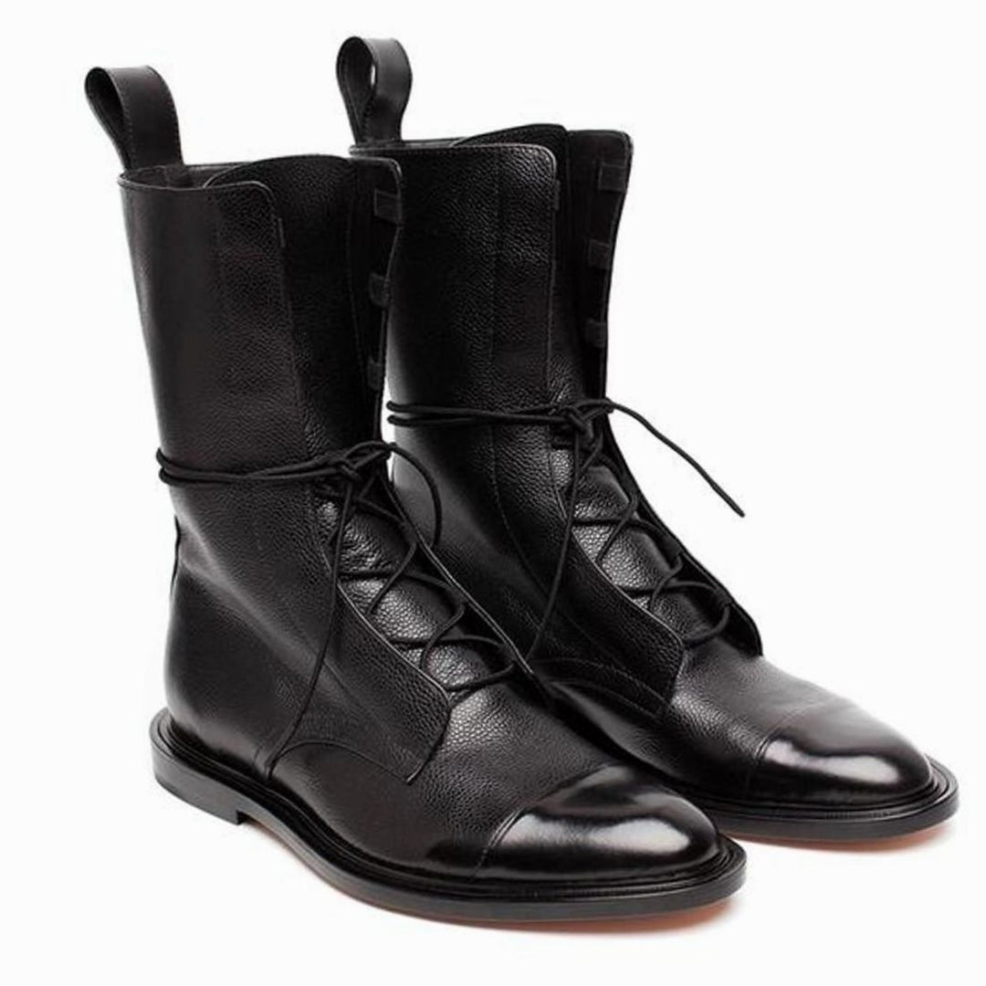 Women's Classic Leather Lace-Up Ankle Boots