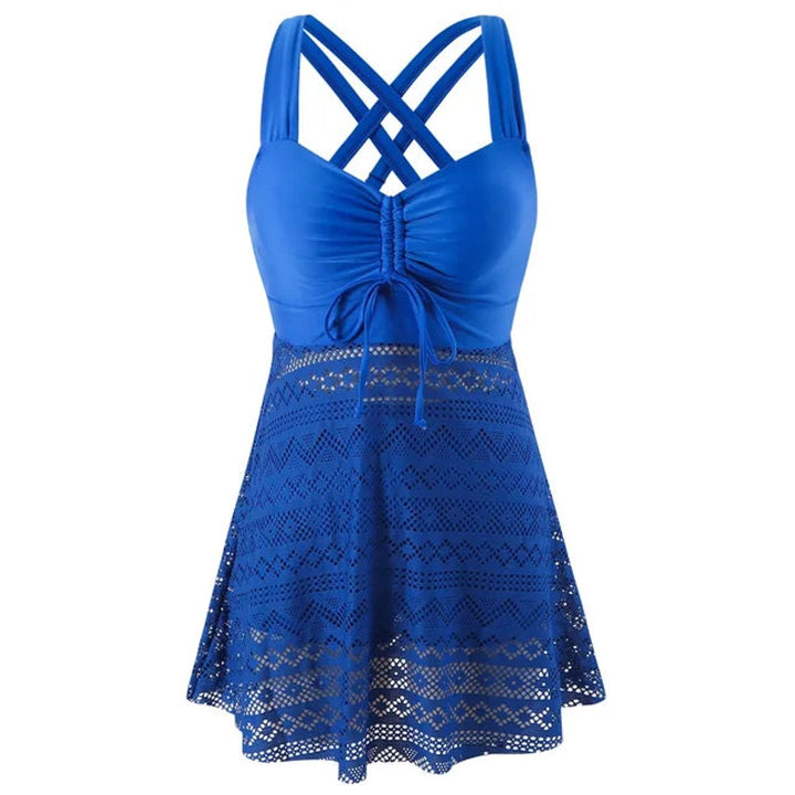 Women's Classic Supportive Tankini Set Two-Piece - Blauw