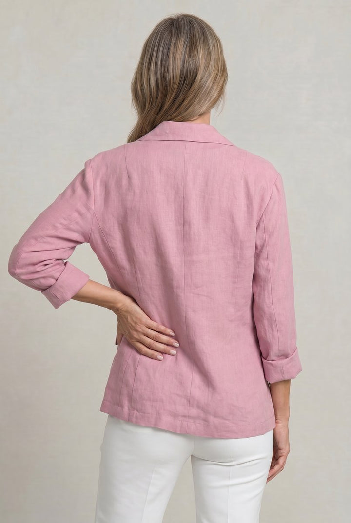 Women's Coat Style Lightweight Single-Button Relaxed Blazer