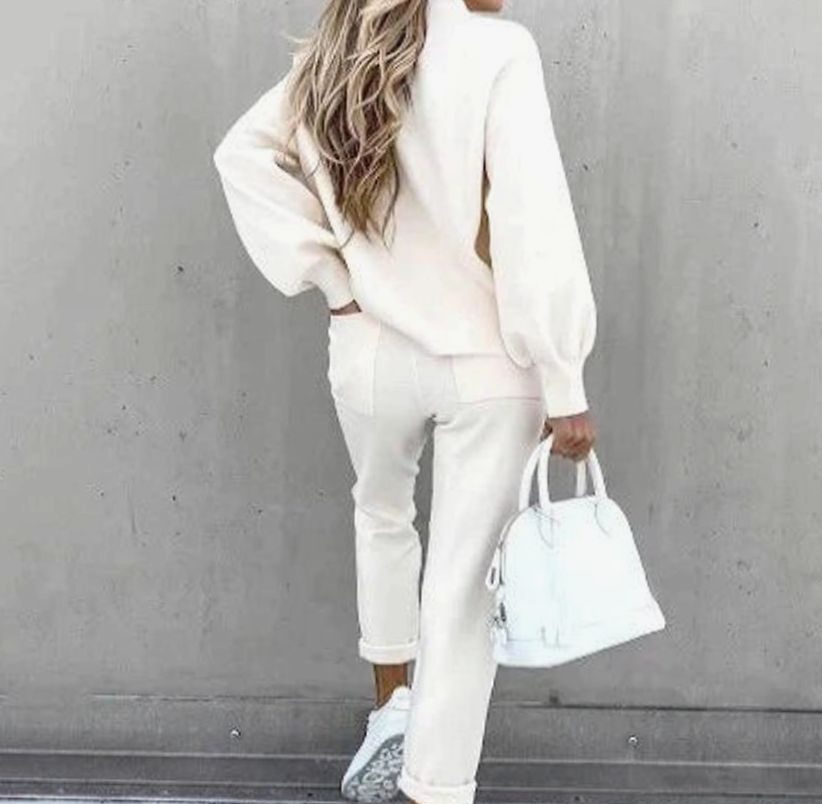 Women's Cosy Two-Piece Relaxed-Fit Tracksuit Outfit Set