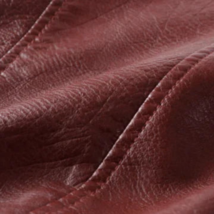 Women's Cropped Biker Faux Leather Jacket Zip-Up