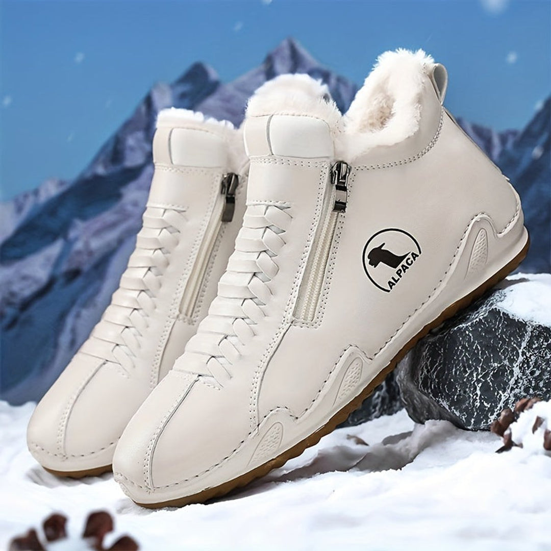 Women's Faux Fur-Lined Lace-Up Winter Ankle Boots