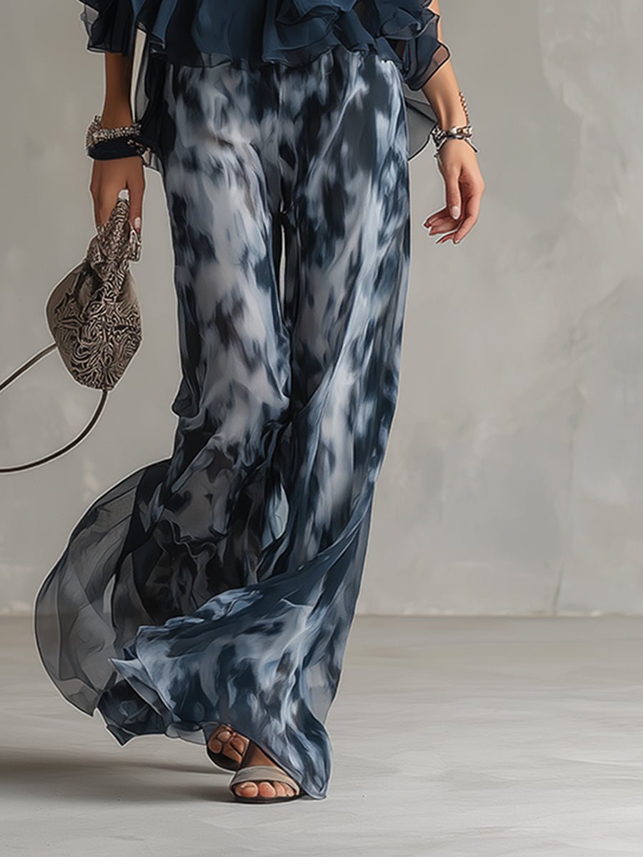 Women's Halter Neck Wide Leg Two Piece Coordinate Set