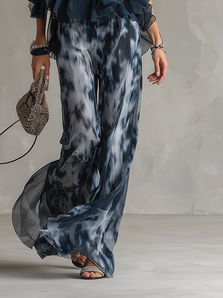 Women's Halter Neck Wide Leg Two Piece Coordinate Set