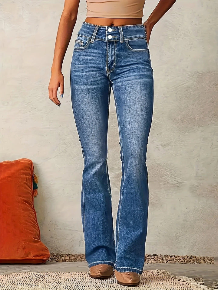 Women's High-Waist Sculpted Flare Jeans