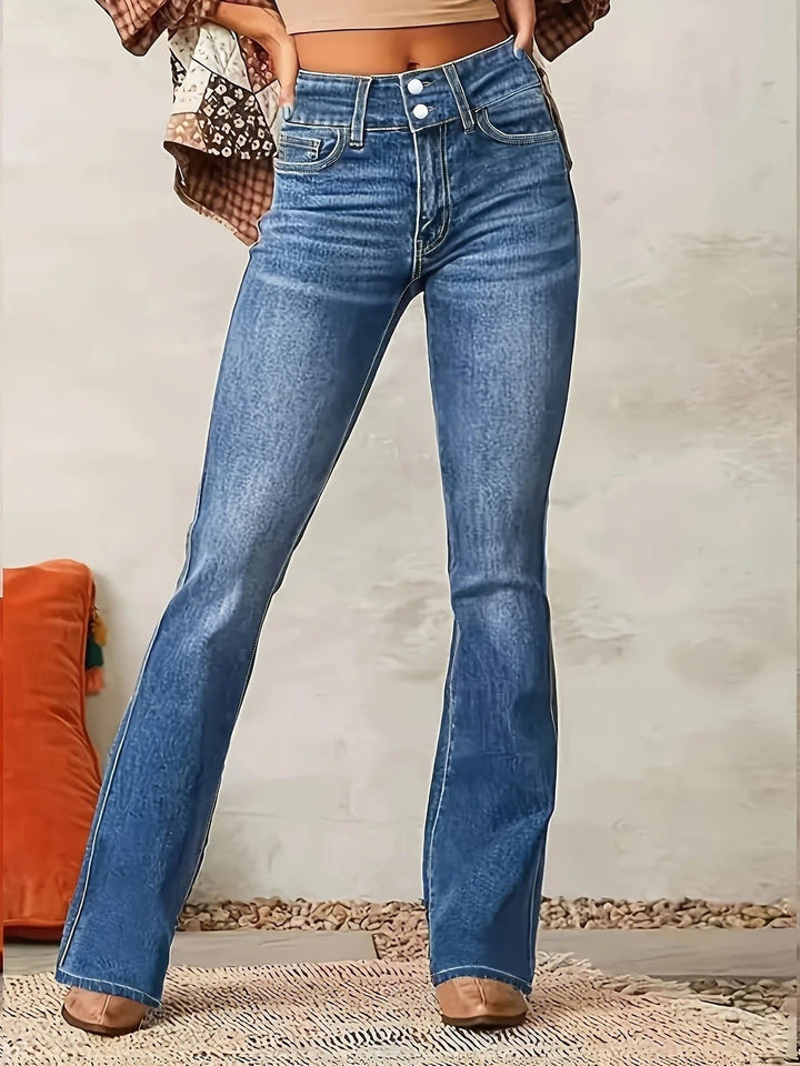 Women's High-Waist Sculpted Flare Jeans