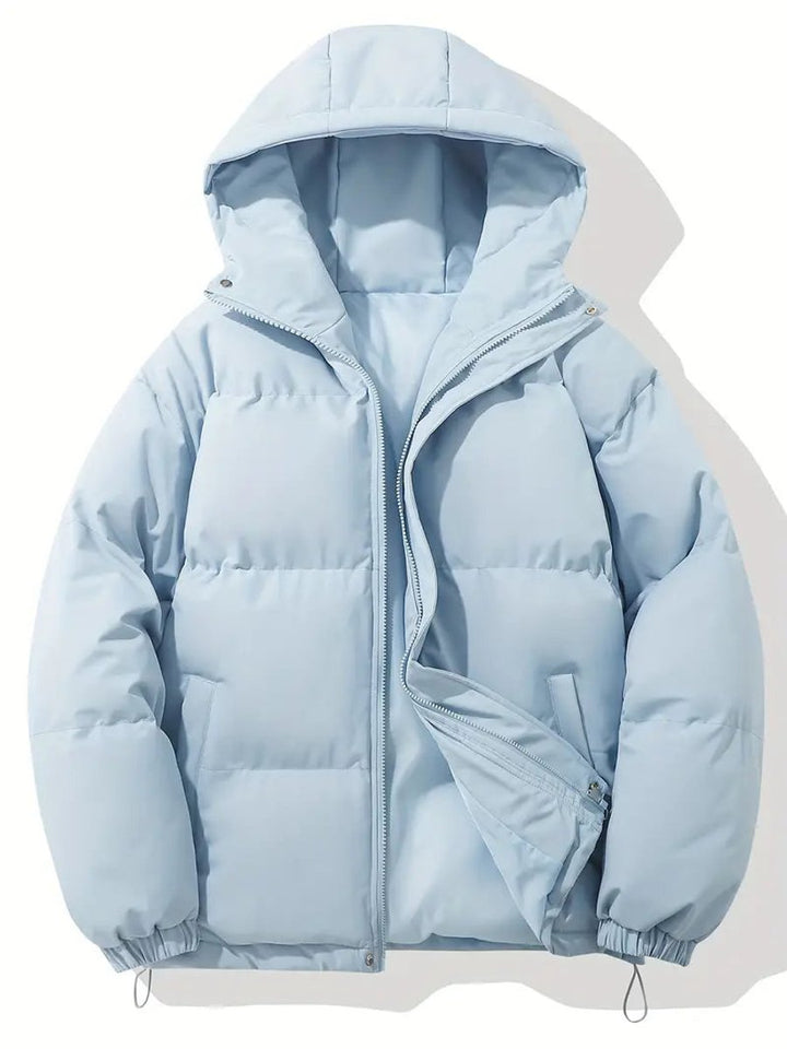 Women's Hooded Puffer Winter Jacket Zip-Up Oversized Coat