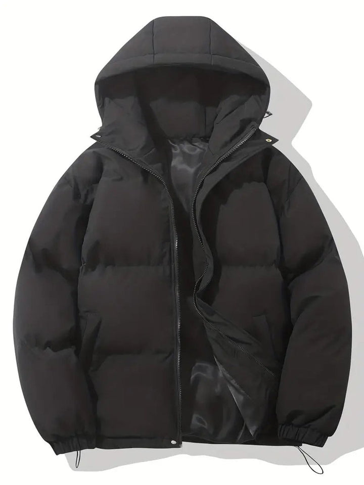 Women's Hooded Puffer Winter Jacket Zip-Up Oversized Coat
