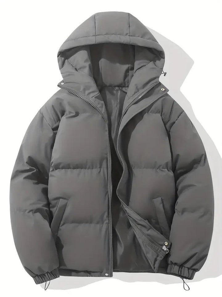 Women's Hooded Puffer Winter Jacket Zip-Up Oversized Coat