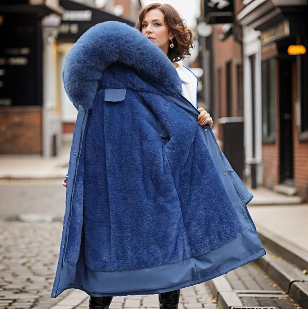 Women's Jacket Waterproof Insulated Faux Fur Hood Winter Parka