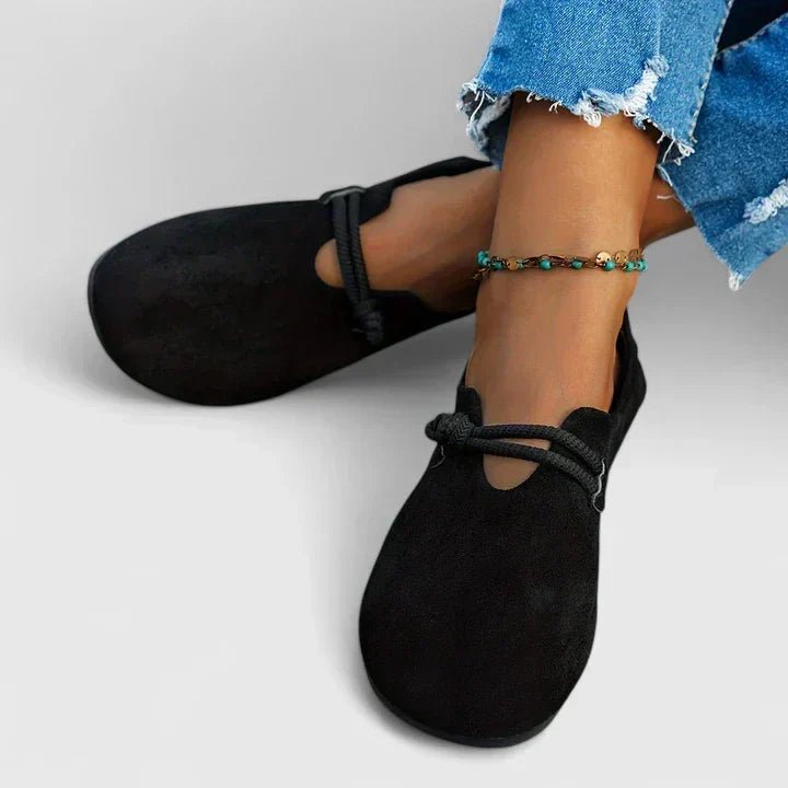 Women's Loafers Slip-On Round Toe Rope Detail Flat Shoes