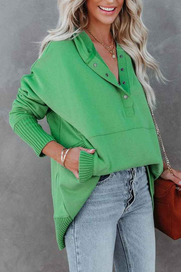 Women's Longline Hooded Drawstring Tunic Sweatshirt