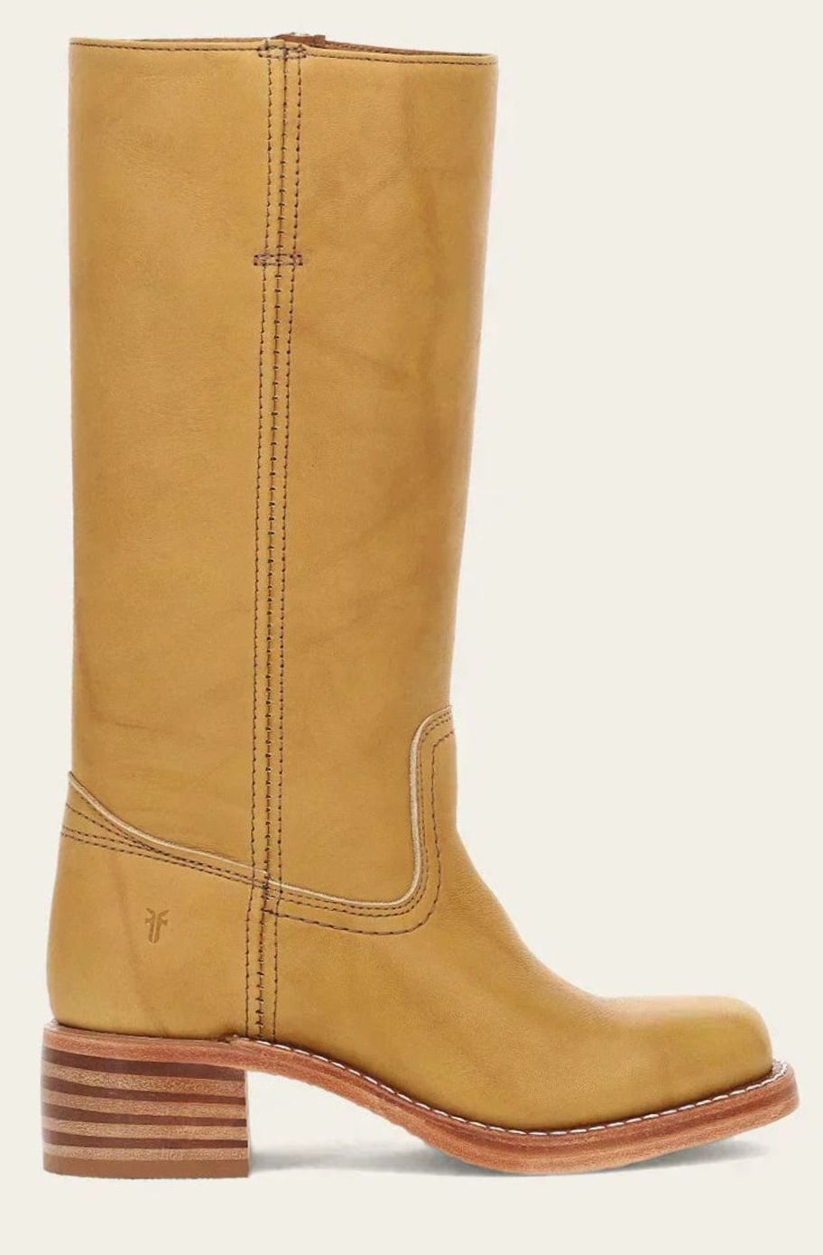 Women's Mid-Calf Stacked-Heel Classic Western Boots