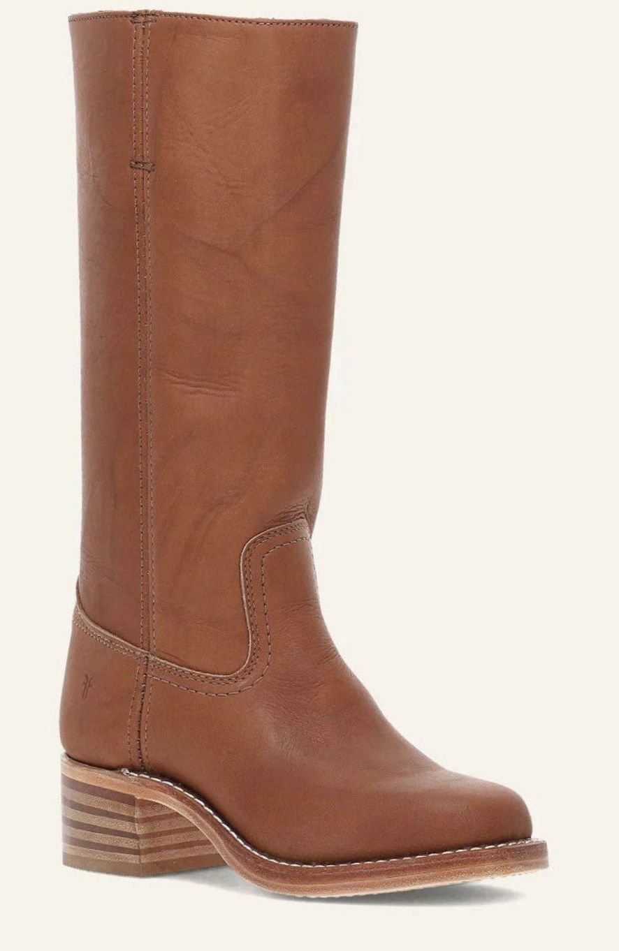 Women's Mid-Calf Stacked-Heel Classic Western Boots