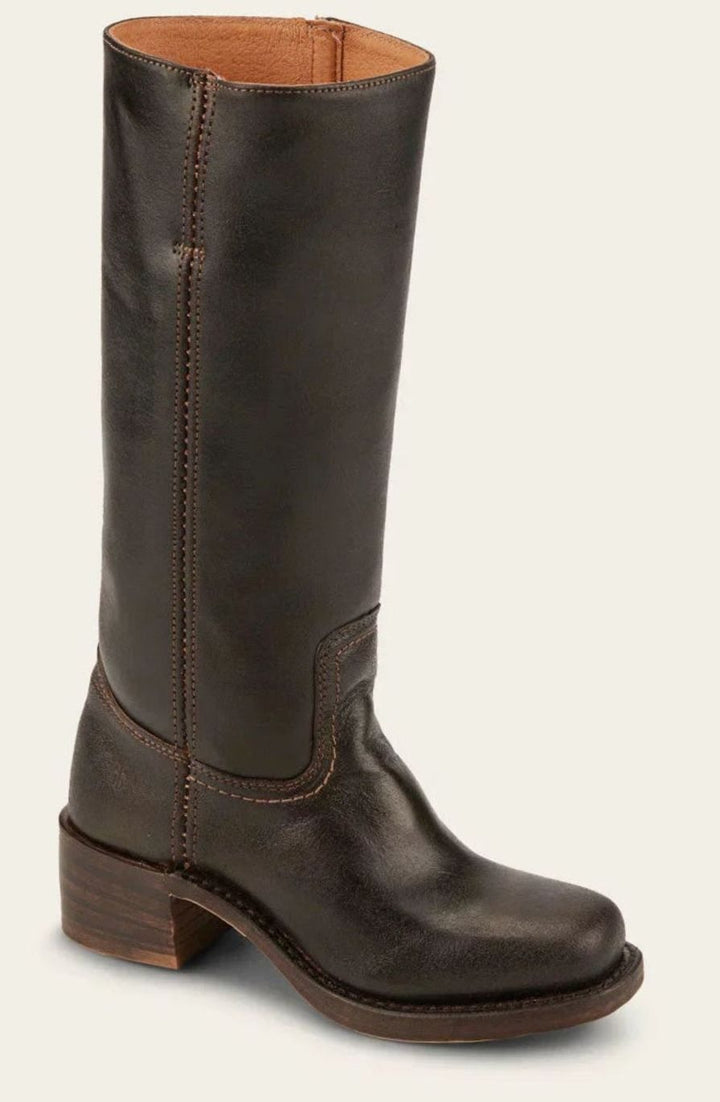Women's Mid-Calf Stacked-Heel Classic Western Boots