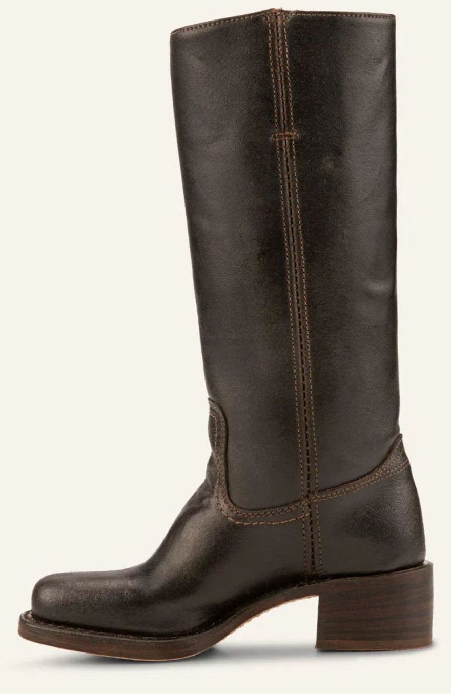 Women's Mid-Calf Stacked-Heel Classic Western Boots