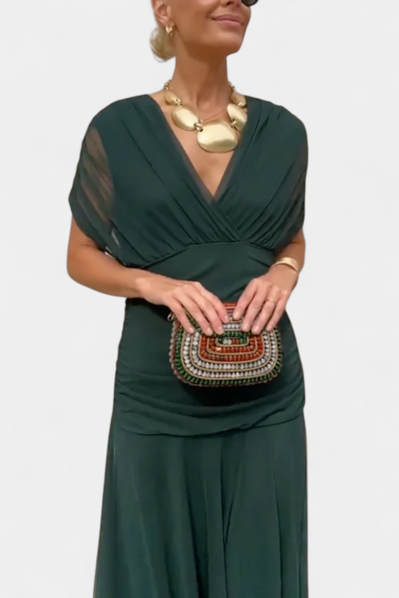 Women's Off-Shoulder Flowing Maxi Cocktail Party Dress