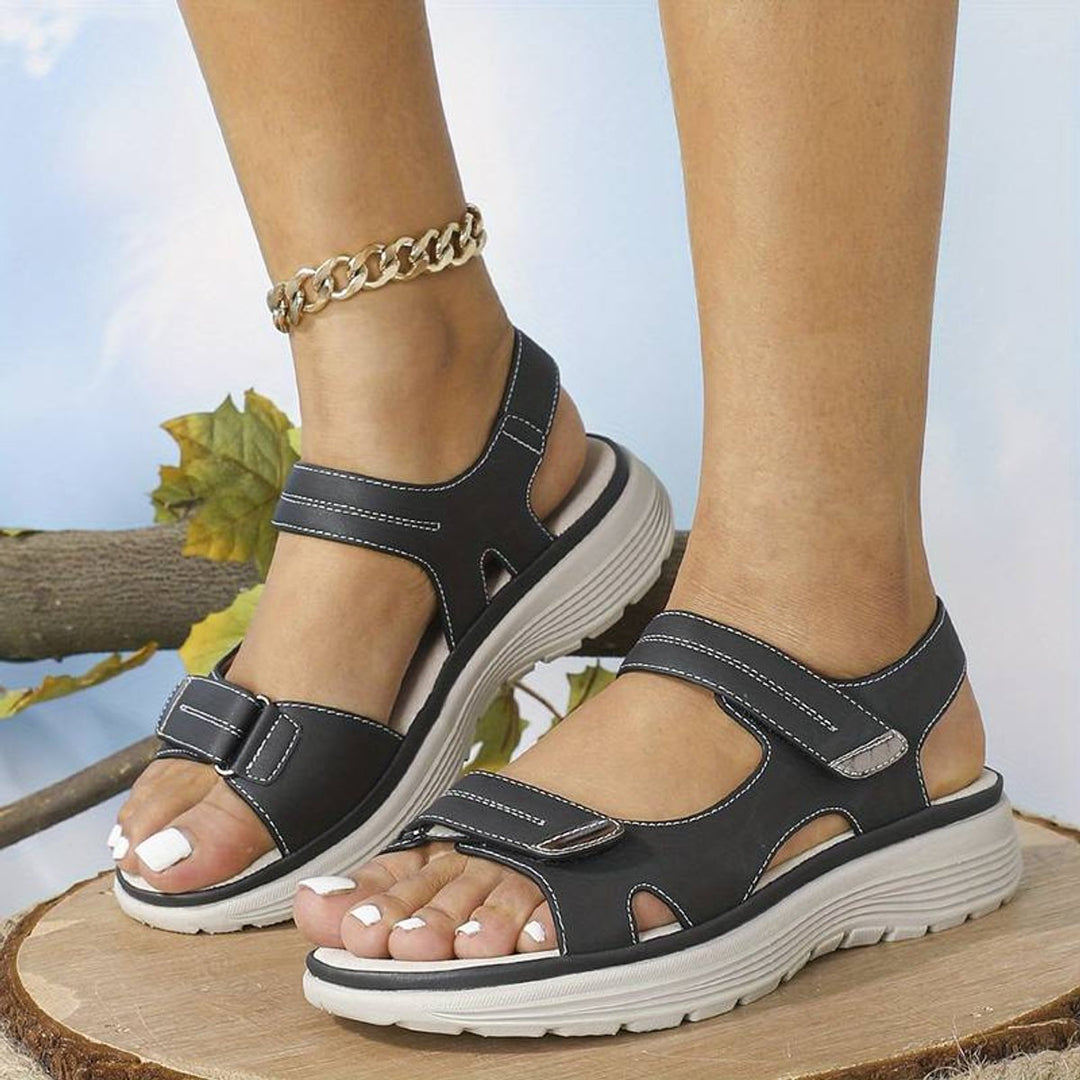 Women's Orthopedic Adjustable-Strap Open-Toe Cushioned Sandals