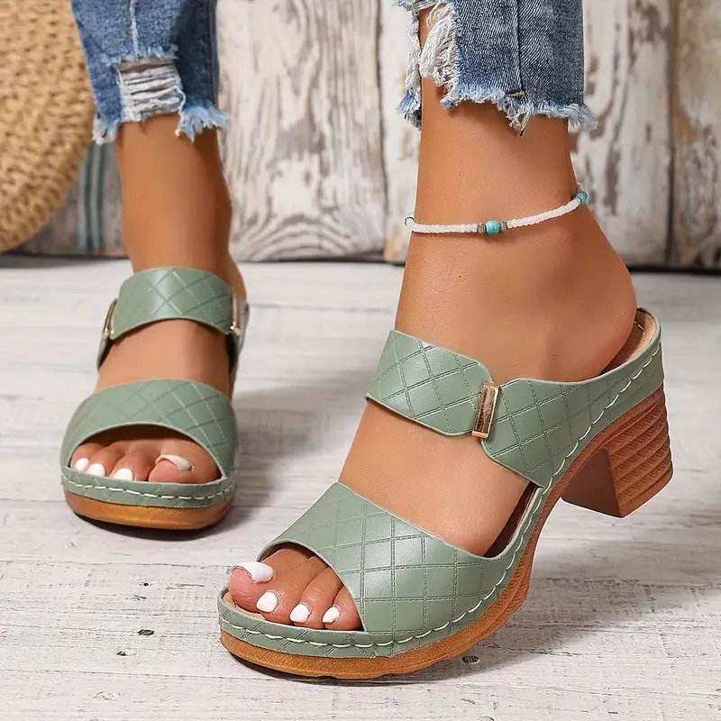 Women's Orthopedic Block Heel Platform Sandals