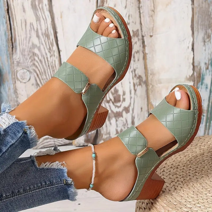 Women's Orthopedic Block Heel Platform Sandals