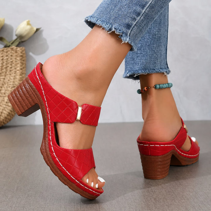 Women's Orthopedic Block Heel Platform Sandals