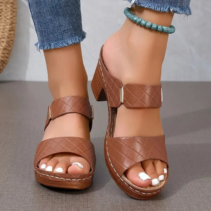 Women's Orthopedic Block Heel Platform Sandals