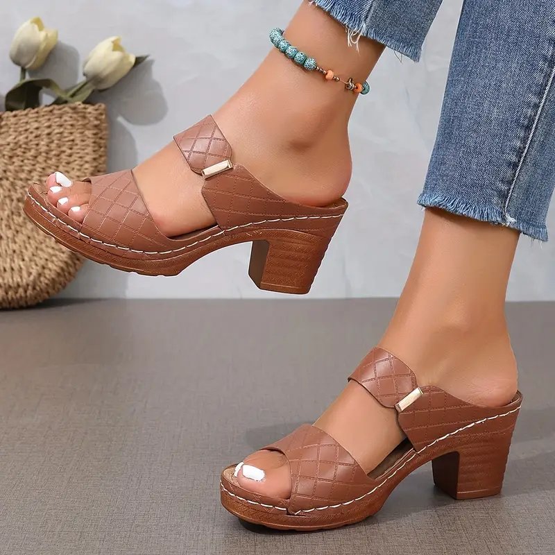 Women's Orthopedic Block Heel Platform Sandals