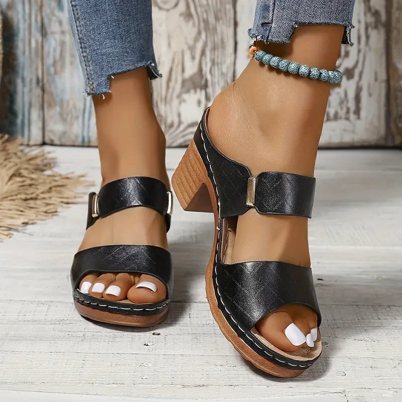 Women's Orthopedic Block Heel Platform Sandals