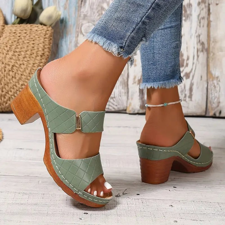 Women's Orthopedic Block Heel Platform Sandals