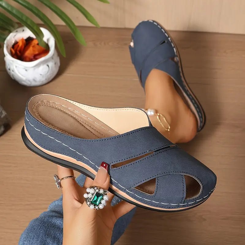 Women's Orthopedic Breathable Slip-On Sandals - Blue