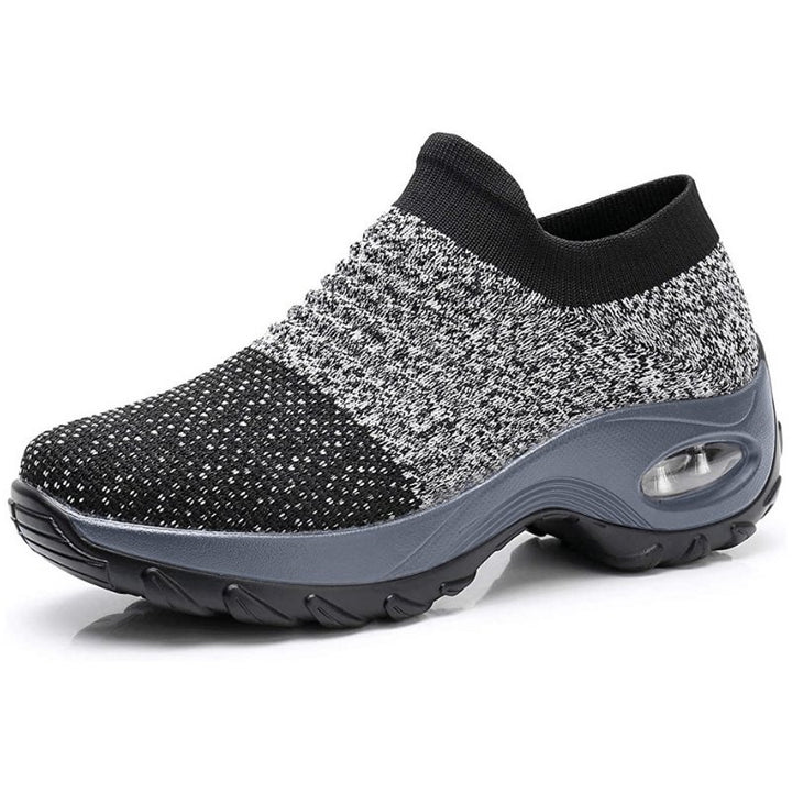 Women's Orthopedic Knit Slip-On Trainers - Gray