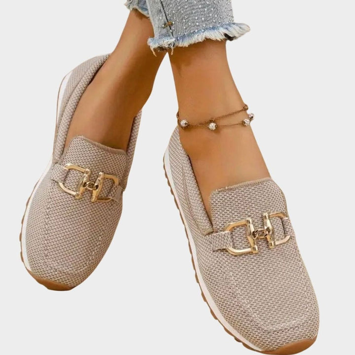 Women's Orthopedic Memory-Foam Slip-On Horsebit Loafer Trainers