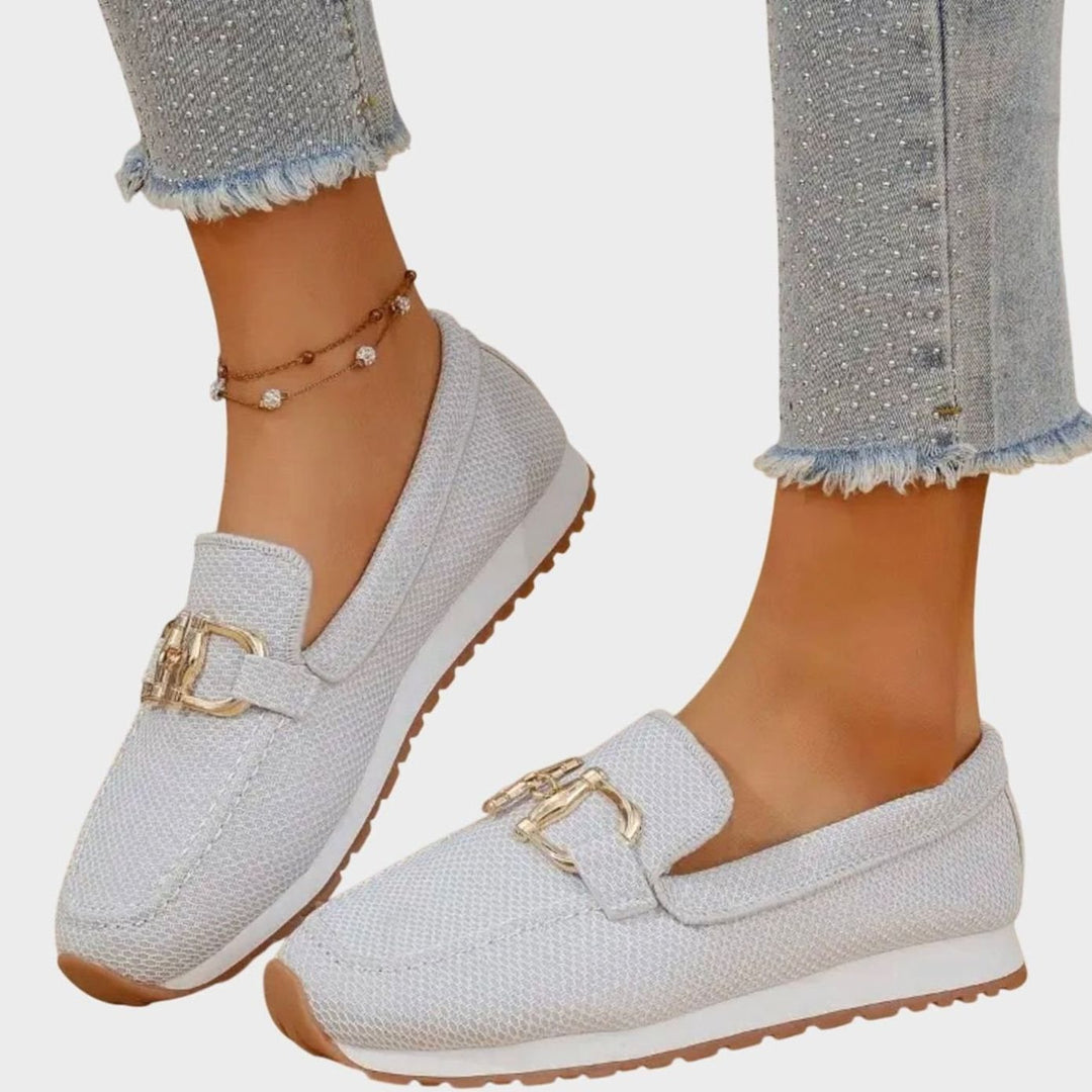 Women's Orthopedic Memory-Foam Slip-On Horsebit Loafer Trainers