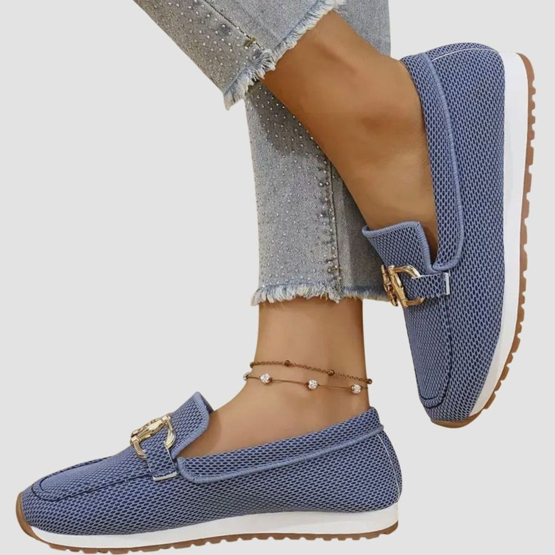 Women's Orthopedic Memory-Foam Slip-On Horsebit Loafer Trainers
