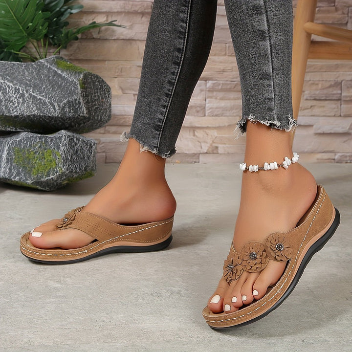 Women's Orthopedic Slip-On Toe-Post Sandals