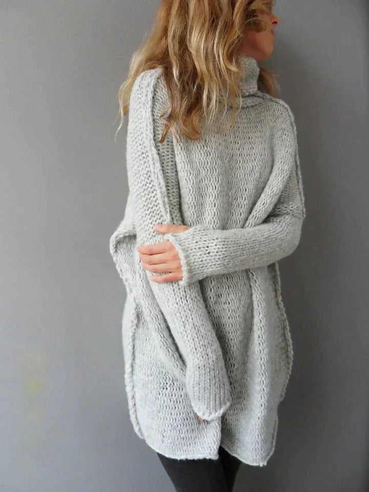 Women's Oversized Chunky Knit Turtleneck Sweater