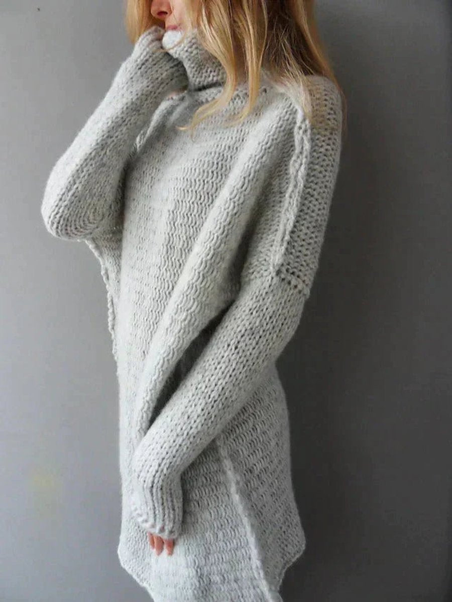 Women's Oversized Chunky Knit Turtleneck Sweater