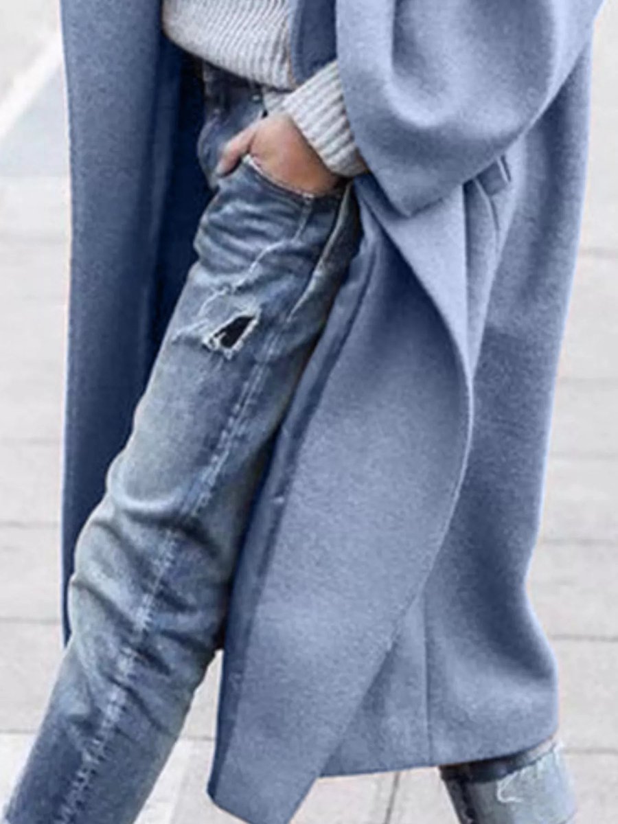 Women's Oversized Long Wool-Blend Coat Puffer Jacket Women Style