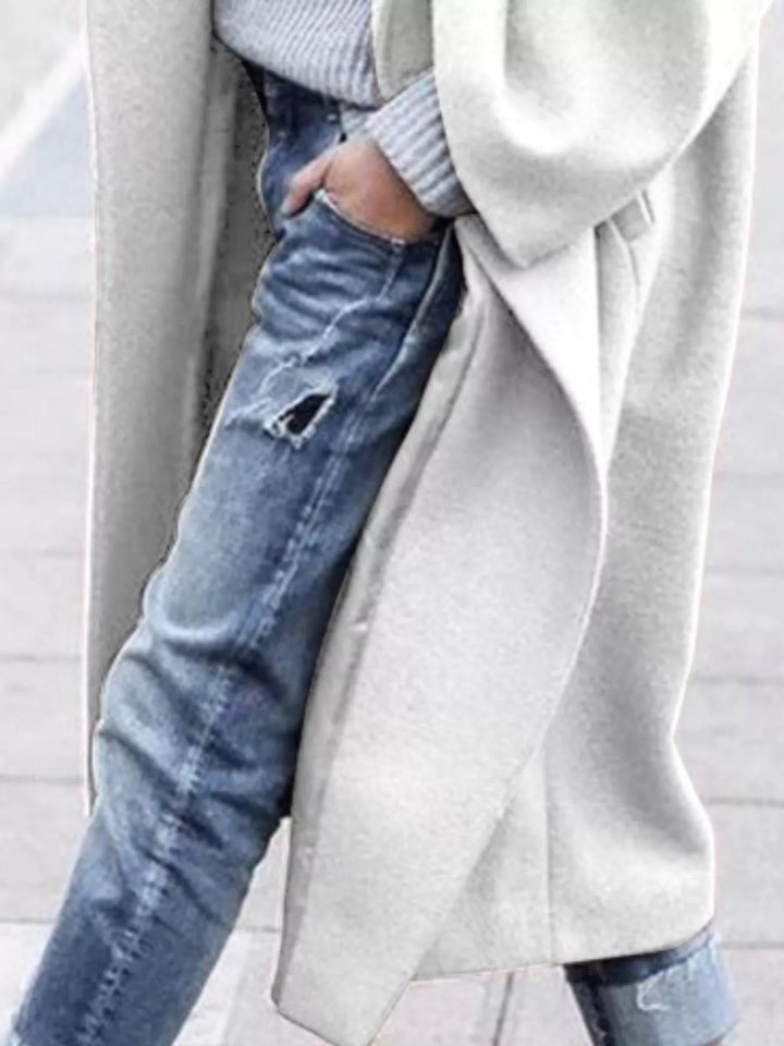 Women's Oversized Long Wool-Blend Coat Puffer Jacket Women Style