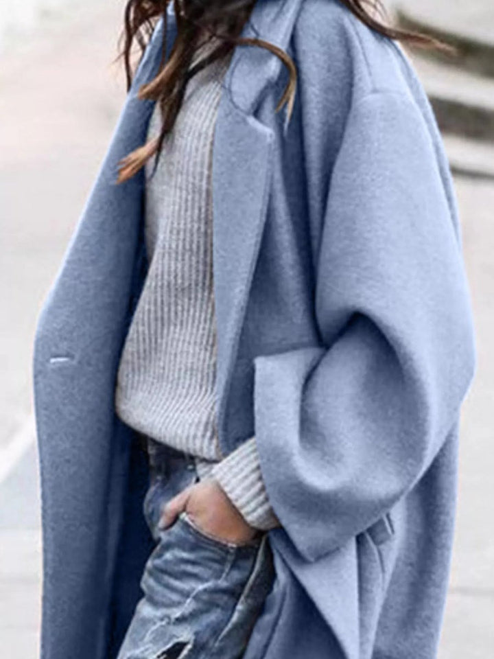 Women's Oversized Long Wool-Blend Coat Puffer Jacket Women Style